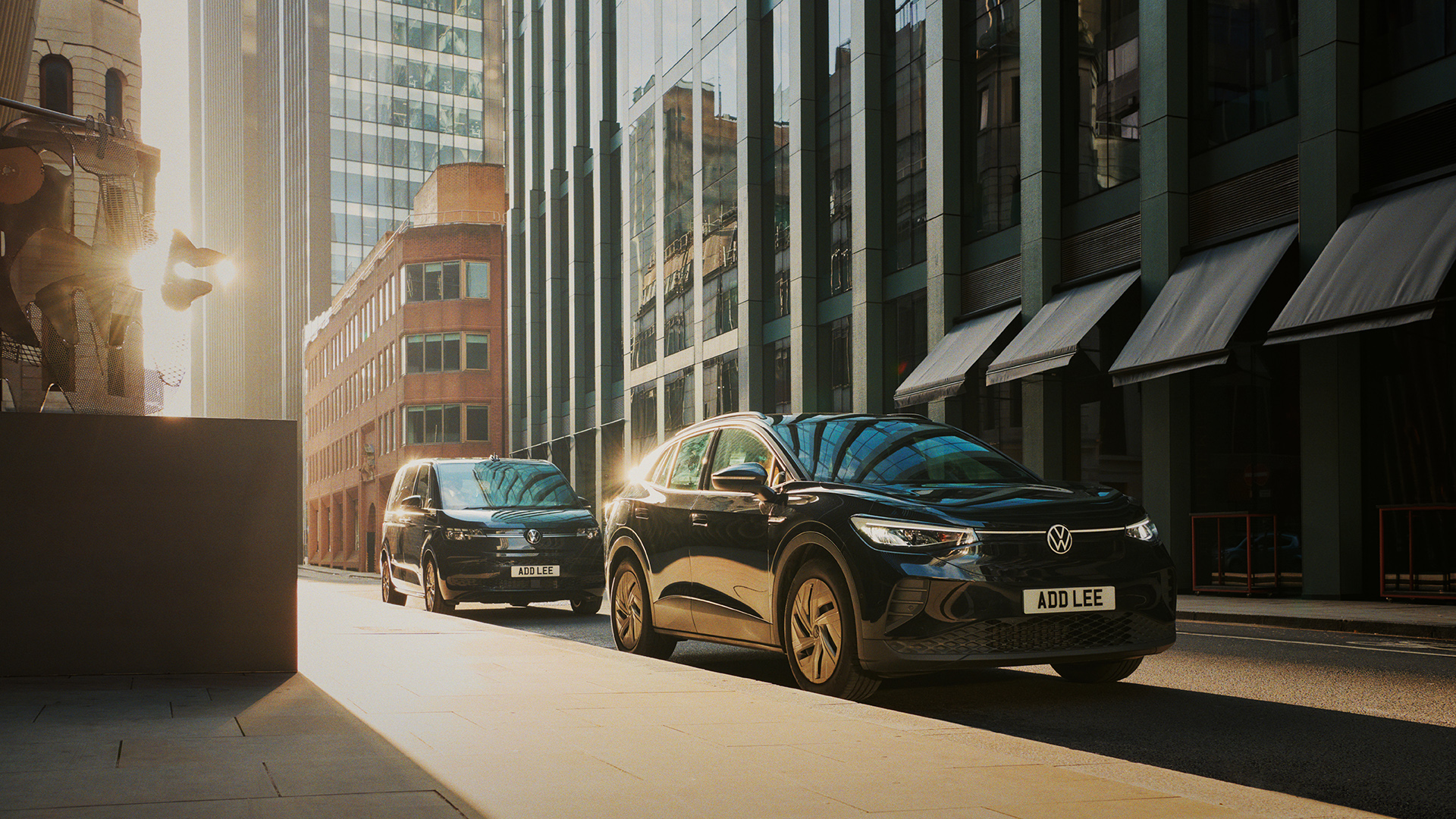 Addison Lee iD4 and multivan in London