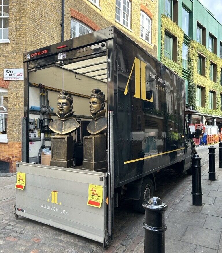 Addison Lee Luton Van couriering props around London