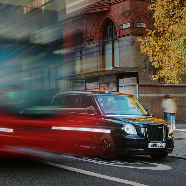 Addison Lee Black Taxi on the streets of London
