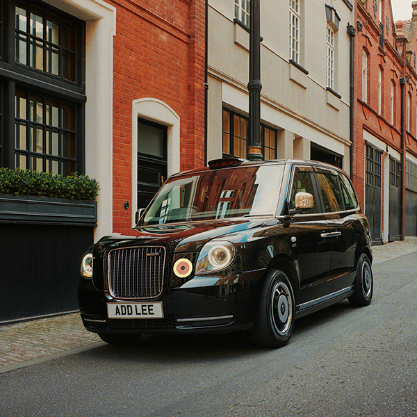 Addison Lee black taxi with roundel